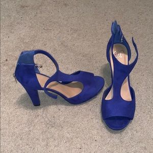 Royal blue heels